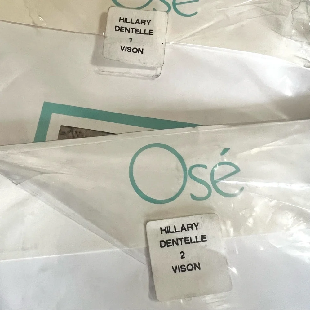 Italian Thigh High Lace Top Nude Stockings by Osé, Made in Italy, New, Size 1 &2